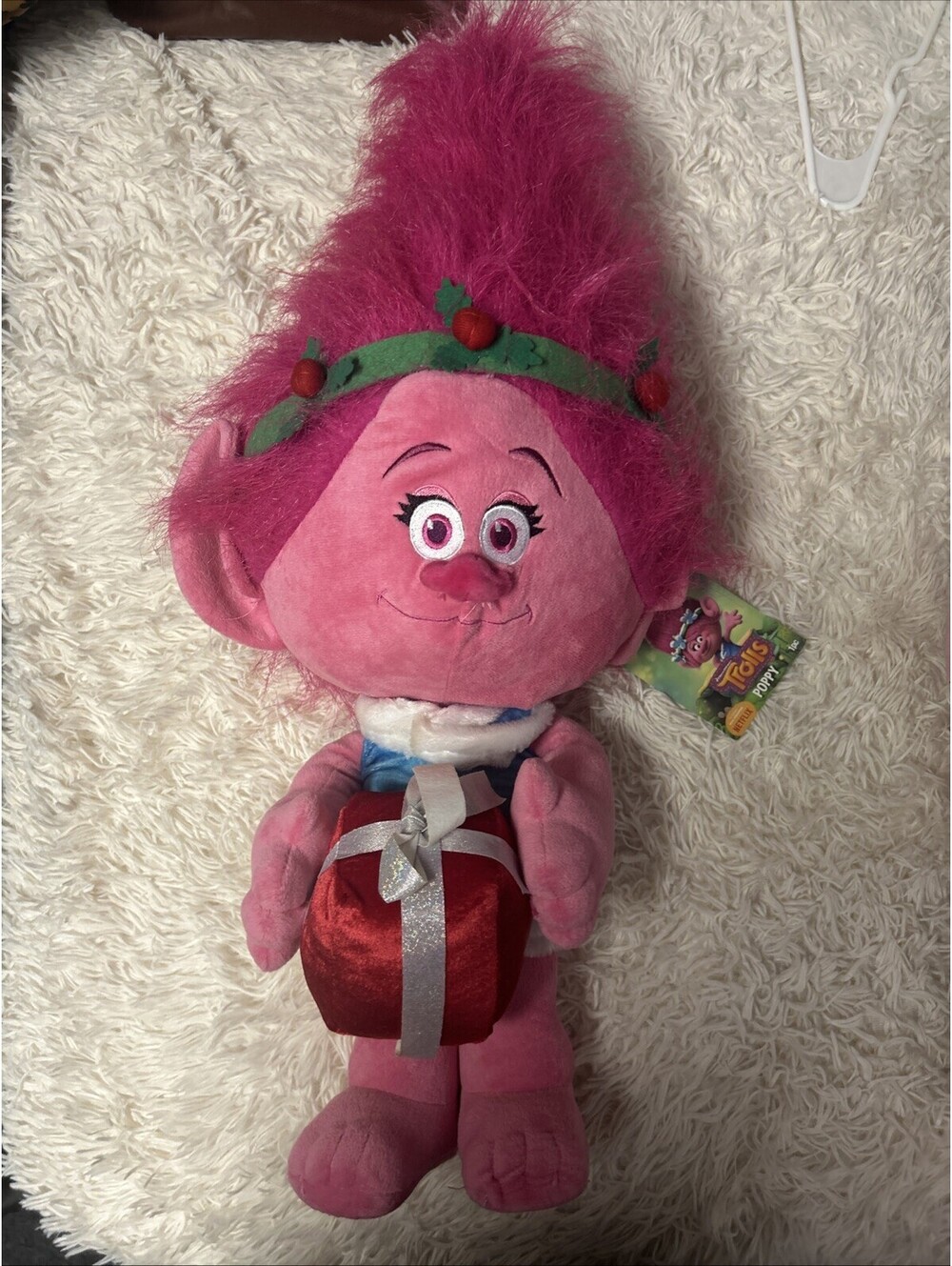 Dreamworks Trolls Poppy 27" Standing Troll Plush Pink Christmas Door Greeter